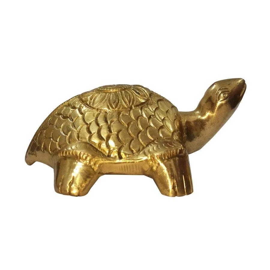 BRASS TURTLE ZIG ZAG