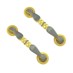 BRASS PULL HANDLE 8"