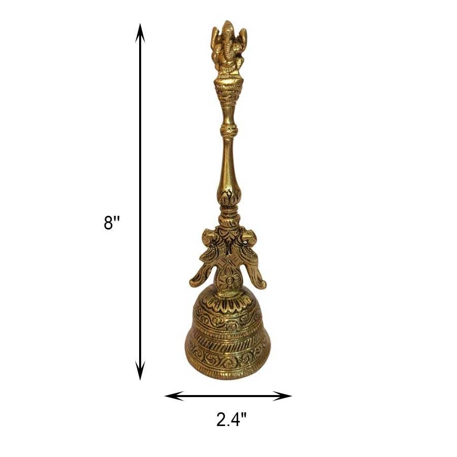 BRASS HAND BELL 8"