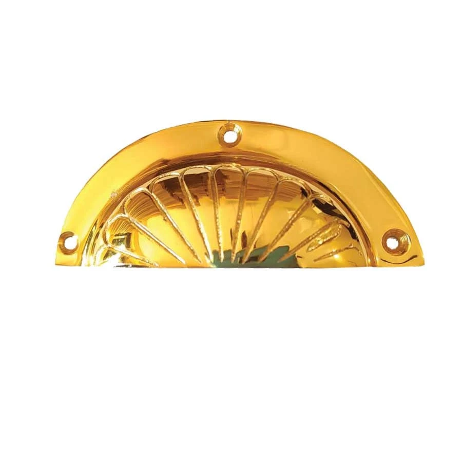 BRASS DRAWER PULL HANDLE 3.5"