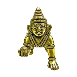 ASMITA CREATIONS Brass Laddu Gopal