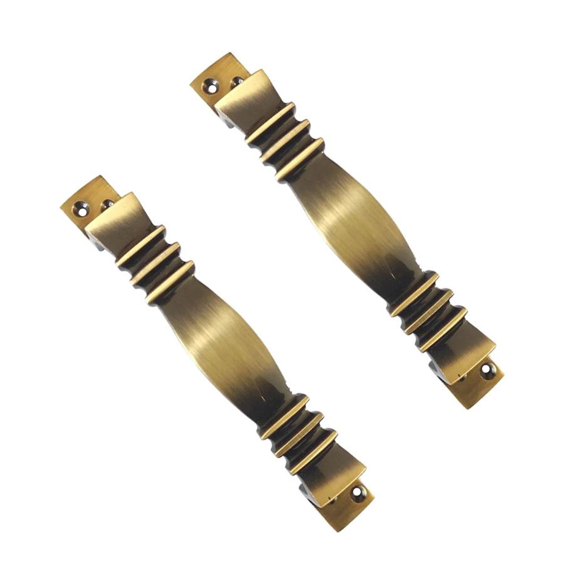 6" 2 Piece Brass Cabinet Handle CH-022| Brass Antique Handle | Brass Antique Drawer Handle | Brass Antique Window Handle