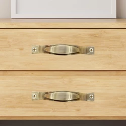 6" 2 Piece Brass Cabinet Handle CH-010| Brass Antique Handle | Brass Antique Drawer Handle | Brass Antique Window Handle