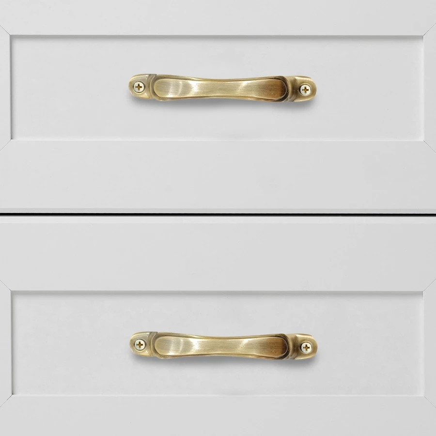 4" 2 Piece Brass Cabinet Handle CH-015 | Brass Antique Handle | Brass Antique Drawer Handle | Brass Antique Window Handle