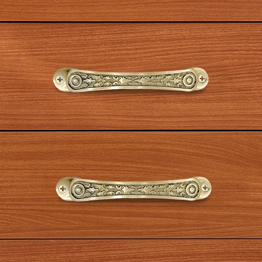 6" 2 Piece Brass Cabinet Handle CH-024 | Brass Antique Handle | Brass Antique Drawer Handle | Brass Antique Window Handle