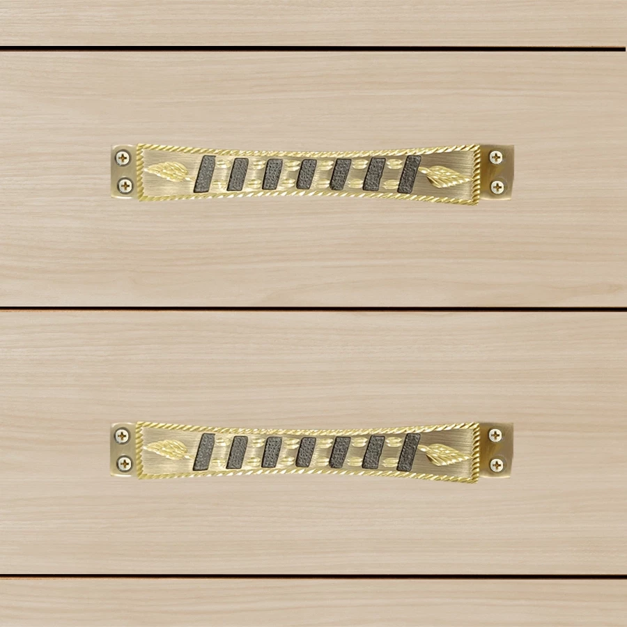 7" 2 Piece Brass Cabinet Handle CH-019 | Brass Antique Handle | Brass Antique Drawer Handle | Brass Antique Window Handle