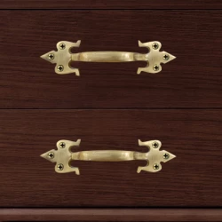 4" 2 Piece Brass Trishul  Handle CH-30  | Brass Cabinet Handle  | Brass Antique Handle | Brass Antique Drawer Handle | Brass Antique Window Handle