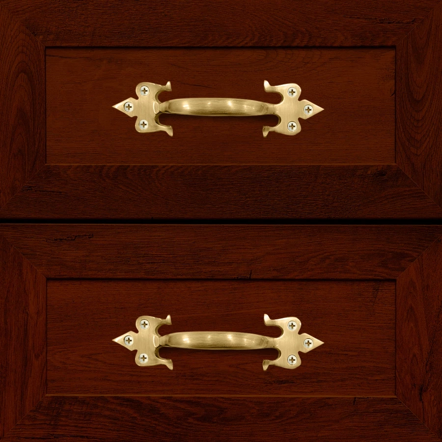 5.8" 2 Piece Brass Trishul Handle CH-031| Brass Cabinet Handle | Brass Antique Handle | Brass Antique Drawer Handle | Brass Antique Window Handle