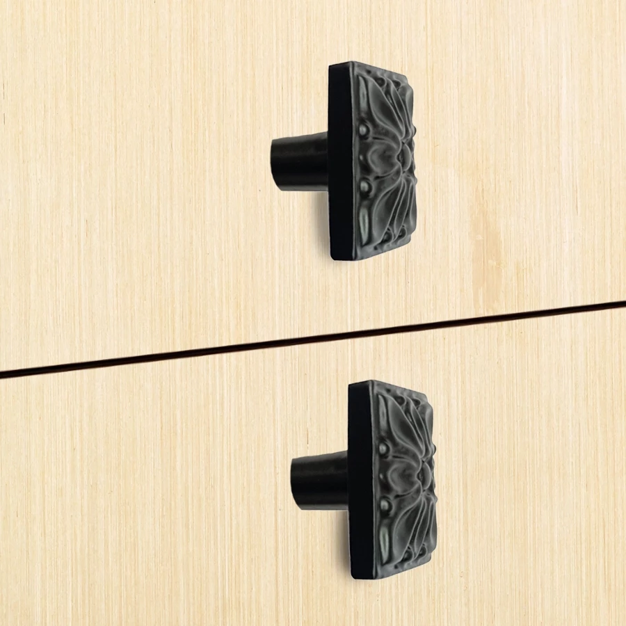 25mm Cast Iron Knobs CIK-001 | Cast Iron knob Z- Black Powder Coating Finish |  Iron Cabnite Knobs| Iron Drawer Knobs |