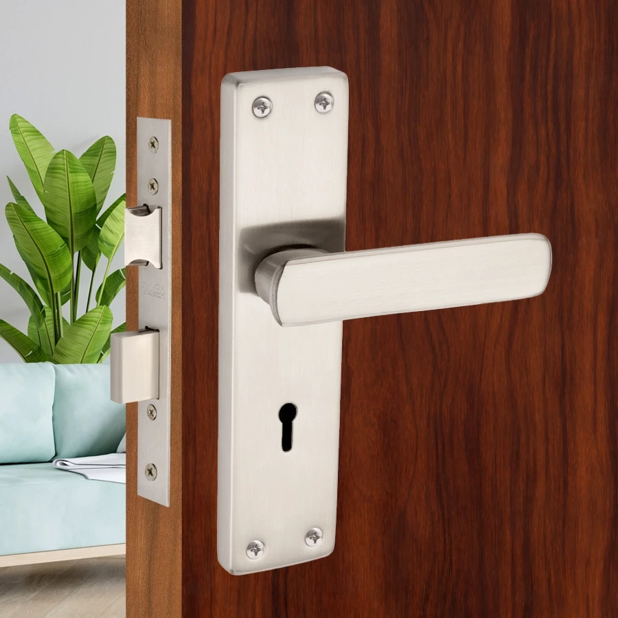 8" Iron Mortise lock IML-102 | Heavy Duty Mortise Door Lock for Bedroom | Iron 6 Lever Mortise Lock | Iron Heavy Duty 3 Key Mortise Door Lock |