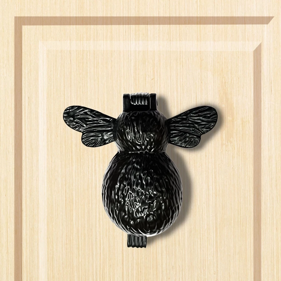 13cm Cast Iron Door Knocker CIDK-01 | Black Powder Coating Iron Door Knocker | Full Black Iron Door Knocker