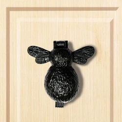 13cm Cast Iron Door Knocker CIDK-01 | Black Powder Coating Iron Door Knocker | Full Black Iron Door Knocker