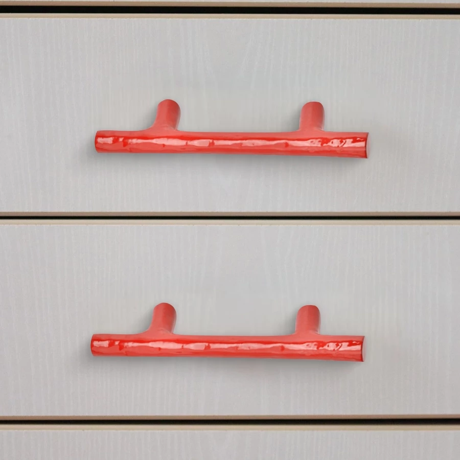 14cm 2 Piece Cast Iron Cabinet Handle CICH-001 | Black Powder Coating |Drawer Cabinet Handle | Cabinet Handle For Kitchen / Drawer/Interior