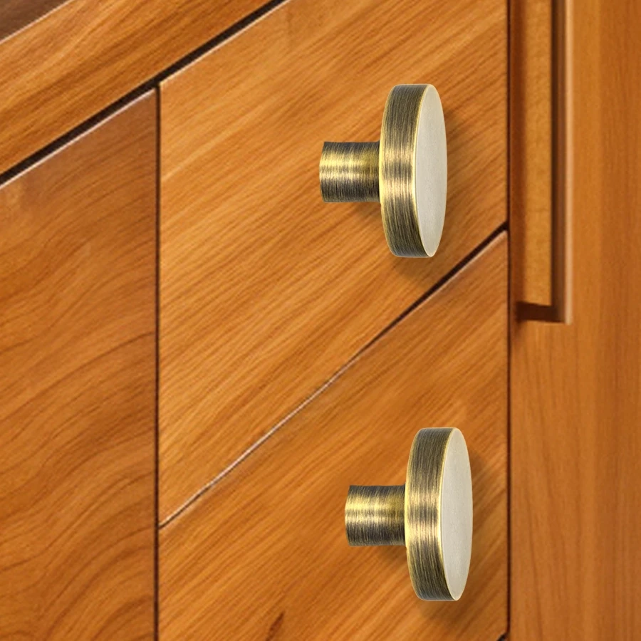32mm 2 Piece Brass Knobs BK-001 | Brass Antique Knobs | Brass Cabnite Knobs| Brass Drawer Knobs |