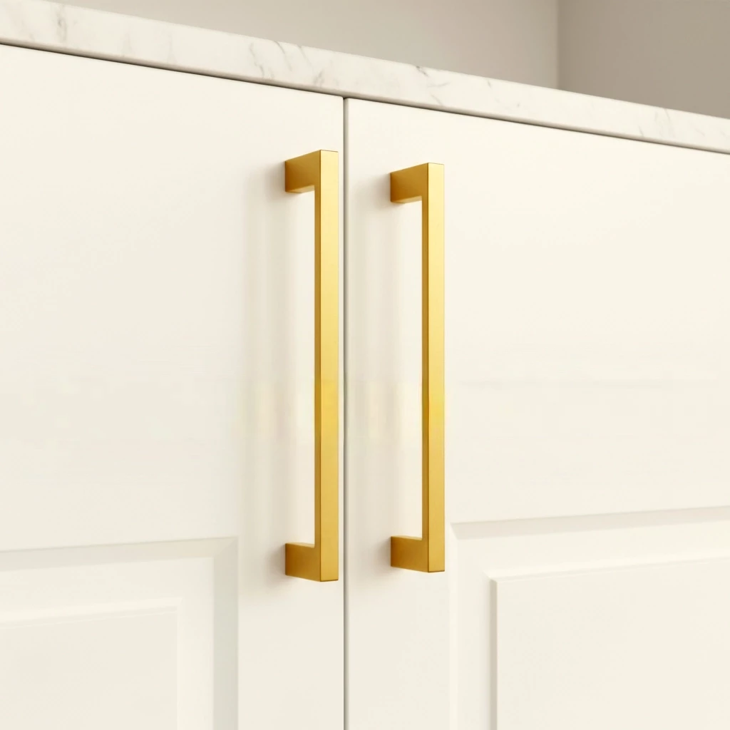 6" Brass Cabinet Handle CH-040 | Gold Finish | Brass Drawer Handle | Brass Window Handle | Pack OF 2