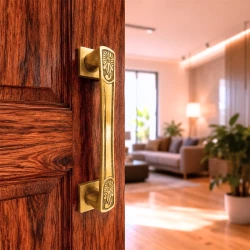 10"  Brass Pull Handle PH-010 | Brass Antique Pull Handle | Door Pull Handle | Brass Heavy Duty Door Handle Pack Of 2
